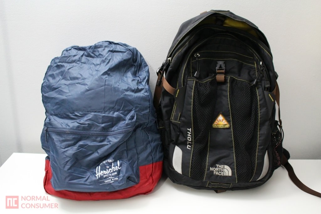 packable backpack north face