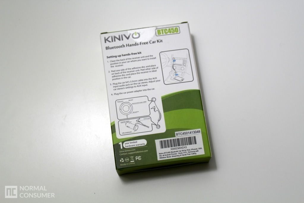 Kinivo BTC450 Bluetooth Hands-Free Car Kit 2