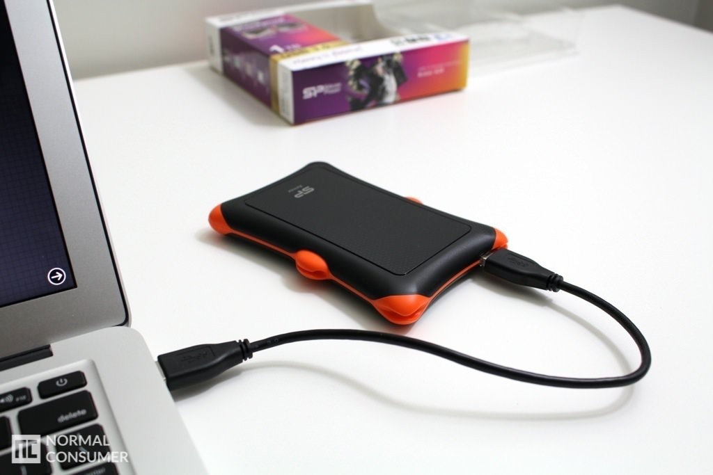 Silicon Power Shockproof USB 3.0 External Hard Drive 8