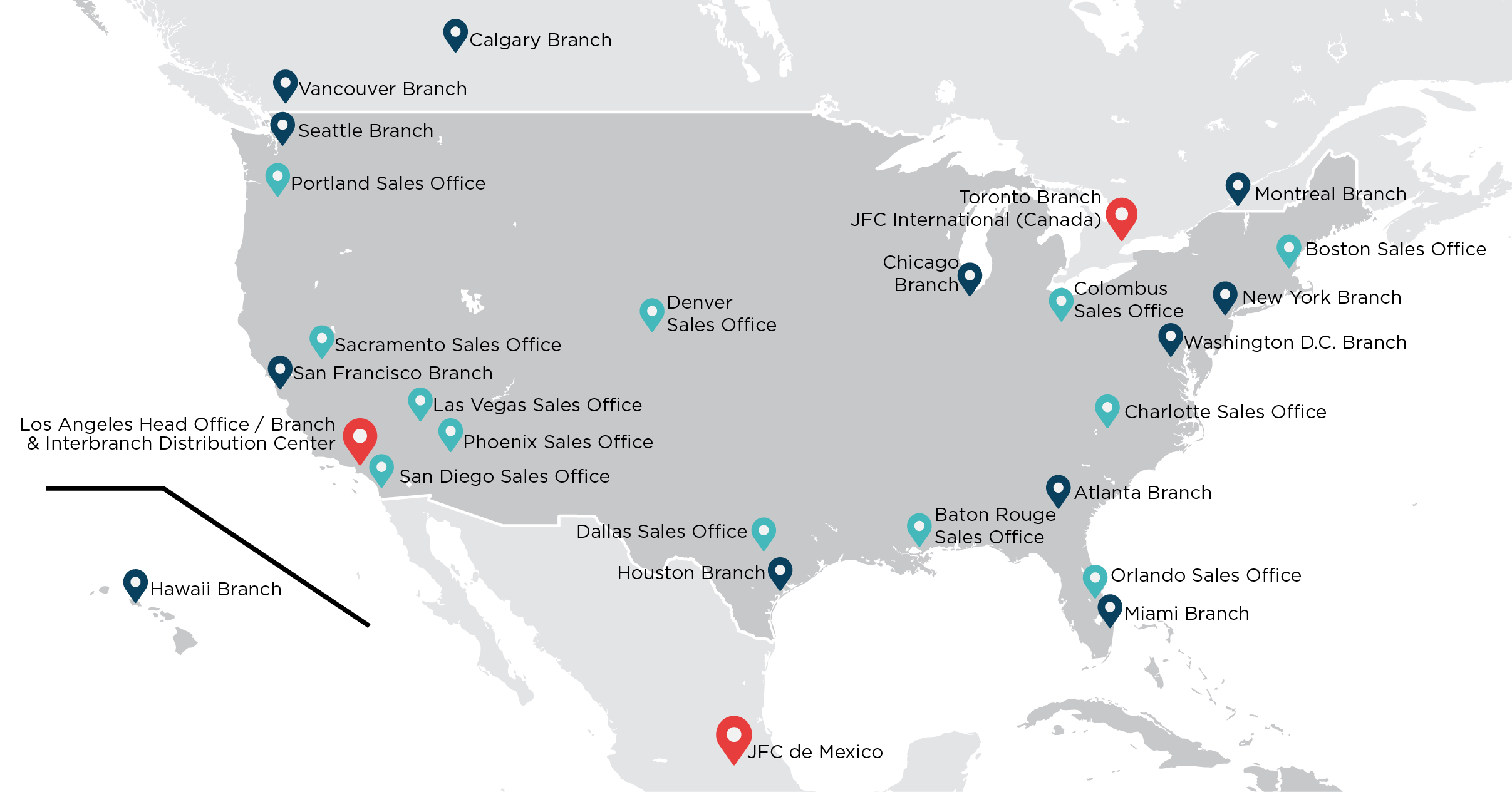JFC location map